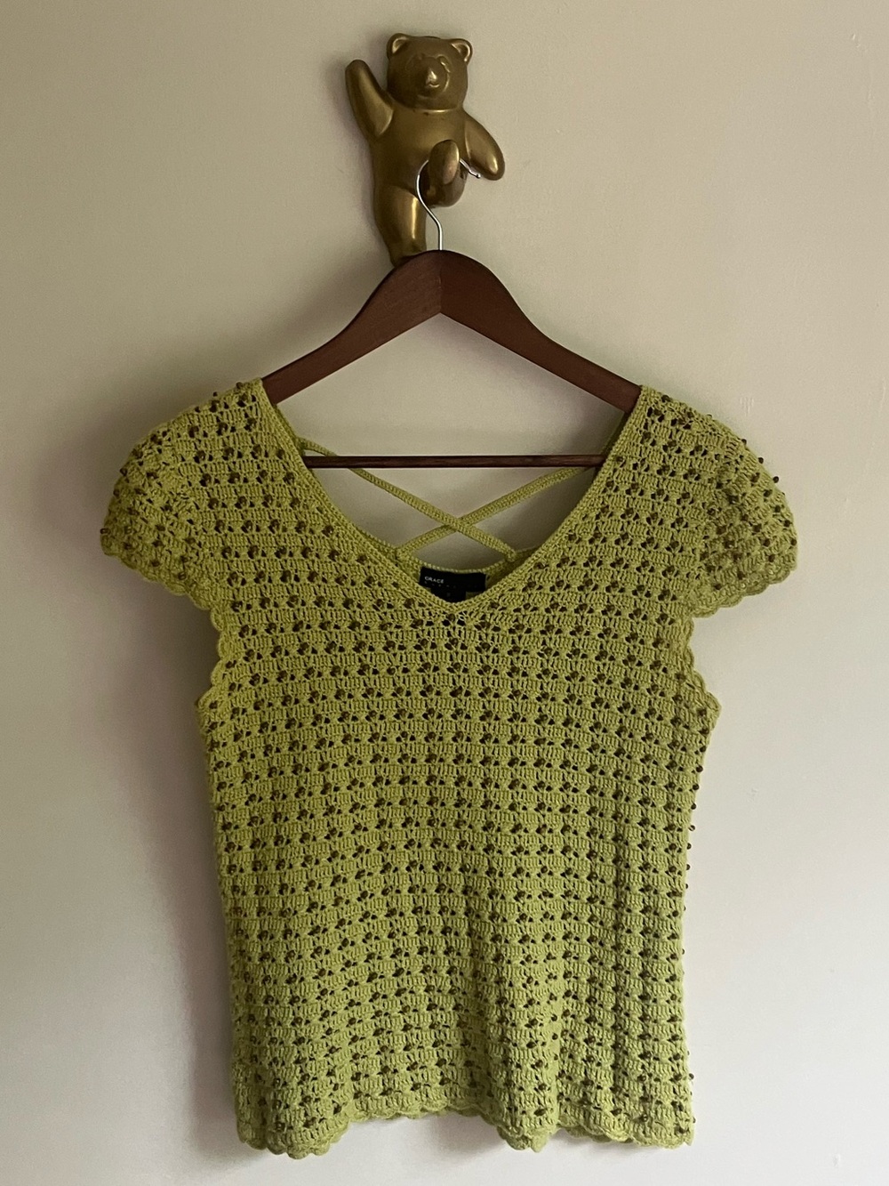Beaded Cotton Top